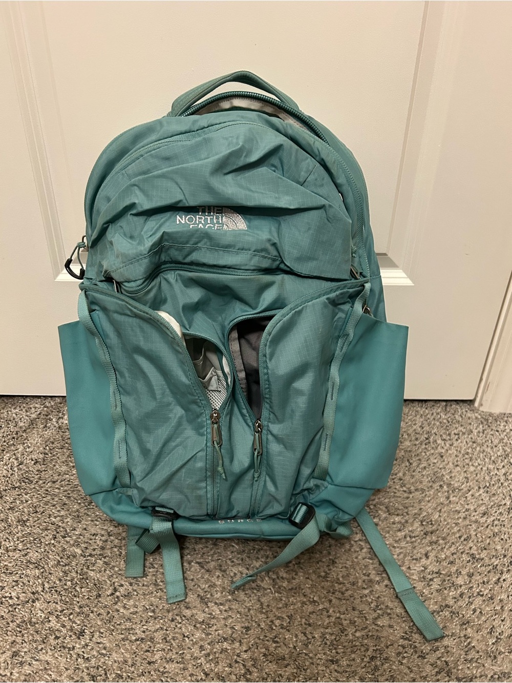 The North Face Teal Surge Luxe model